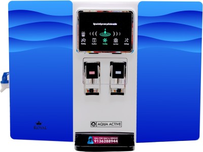 AquaActive Aqua Active Hot Normal Cold Water Purifier +UV Mineral Water Purifier +TDS Controller, 10 L RO Water Purifier(Blue)