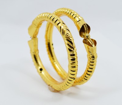 SATTIK Brass Gold-plated Bracelet Set(Pack of 2)