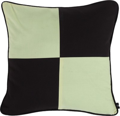 Hugs N Rugs Cotton Cushions & Pillows Cover(40 cm*40 cm, Light Green, Brown)