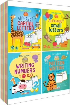 Learn and Practice ABC Capital Letters, Small Letters, Number 1-100, Pattern Writing(English, Paperback, unknown)