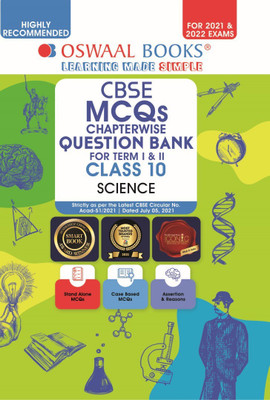 Oswaal Cbse MCQS Chapterwise for Term I & II, Class 10, Science (with the Largest MCQ Question Pool for 2021-22 Exam)  - Chapterwise For Term I & II, Class 10, Science (With the MCQ Question Pool for 2021-22 Exam)(English, Paperback, unknown)