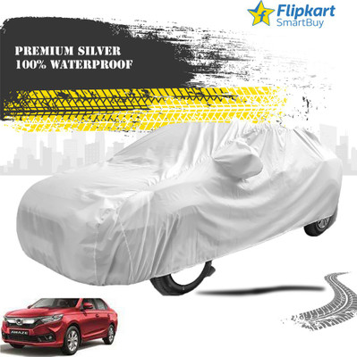 Flipkart SmartBuy Car Cover For Honda Amaze (With Mirror Pockets)(Silver)