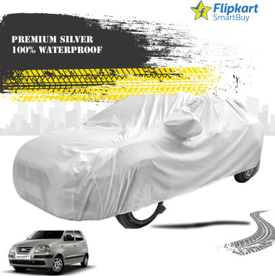 Flipkart SmartBuy Car Cover For Hyundai Santro Xing (With Mirror Pockets)(Silver)
