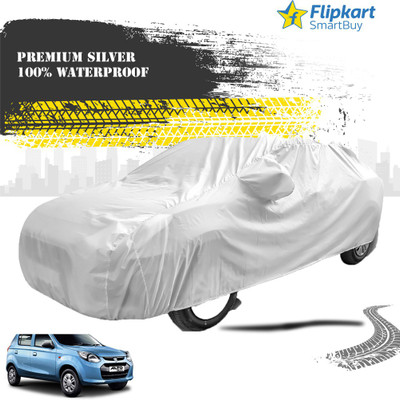 Flipkart SmartBuy Car Cover For Maruti Suzuki 800 (With Mirror Pockets)(Silver)