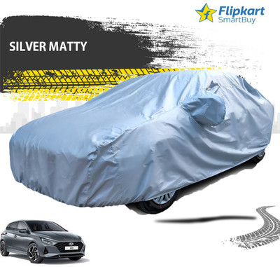 Flipkart SmartBuy Car Cover For Hyundai i20 (With Mirror Pockets)(Silver)