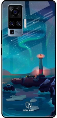 GLOBAL NOMAD Back Cover for Vivo X50 Pro(Blue, Grip Case, Silicon, Pack of: 1)