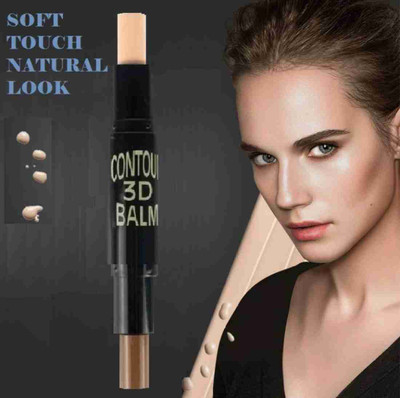 SKYBOAT SOFT TOUGH NATURAL LOOK 3D CONTOUR CONCEALER HIGHLIGHTER STICK WITH PERFECT GLOW & SHINING FACE Concealer(SKIN COLOR, 6.2 g)