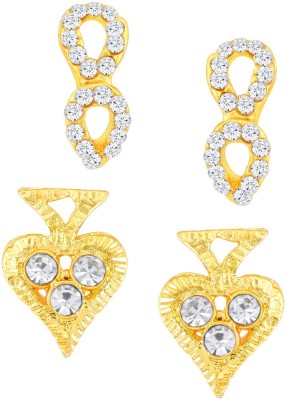 Sukkhi Sukkhi Graceful Gold Plated Stud Earring Combo for Women Alloy Stud Earring