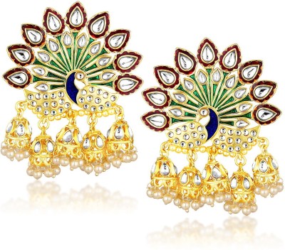 Sukkhi Sukkhi Peacock Multi Jhumki Earrings For Women Alloy Jhumki Earring