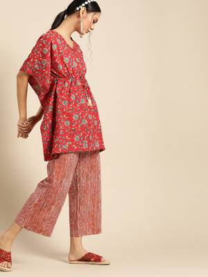 Varanga Women Ethnic Top Palazzo Set