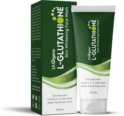 LA Organo L-Glutathione Skin Whitening & Brightening enriched with Kojic Acid & Green Tea Face Wash(100 g)