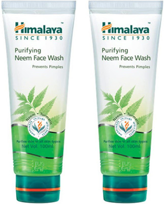 HIMALAYA Purifying Neem  100 ml Pack Of 2 Face Wash(200 ml)