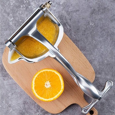 Fulkiza Aluminium Manual Press Hand Fruit Juicer Hand Juicer(Silver)