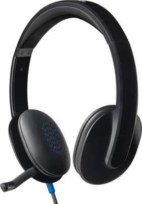 Logitech H540 USB Wired Headset (Black, On the Ear)