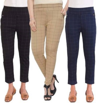 4M SALES Multicolor Jegging(Checkered)