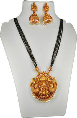 Aadesh Creation Alloy Gold-plated Multicolor Jewellery Set(Pack of 1)