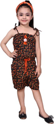 SKY HEIGHTS Floral Print Girls Jumpsuit