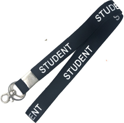 AFH Student Long Fabric Black ID tag Key Chain Key Chain
