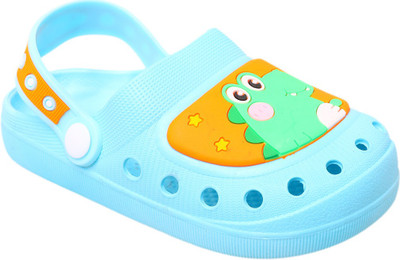 Yellow Bee Boys Sling Back Clogs(Blue , 4-4.5 Years)