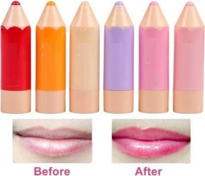 ADJD Matte finish Women's lip balm long lasting colours FRUIT FRUIT(Pack of: 6, 13.8 g)