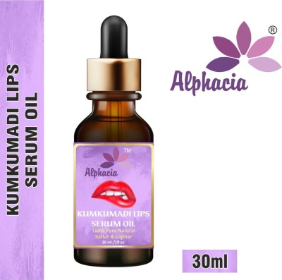 Alphacia Premium Kumkumadi Lip Serum Oil For Glossy & Shiny Lips with moisturisation effet- For Men and Women - strawberry (Pack of: 1, 30 ML) Fruity Kumkumaddi(Pack of: 1, 30 g)