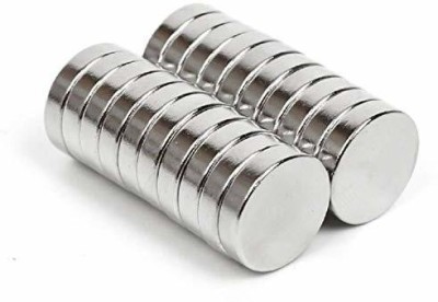 BUI Store 12x3mm Strong Neodymium Silver Magnets in Disc Shape 50pcs Multipurpose Office Magnets Pack of 1(Silver)