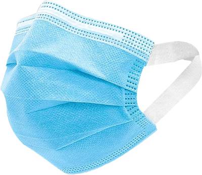 Jo Pharma 3ply Surgical Comfort Face Mask with Most Comfortable Broad Elastic Ear Loop &amp; with Nose pin 3 Layered Protection with Melt Blown Use and Throw Mask | Disposable Mask | Surgical Mask Water Resistant Surgical Mask With Melt Blown Fabric Layer  (Blue, Free Size, Pack of 100, 3 Ply)
