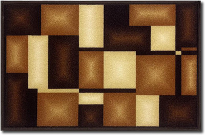 EXOTICE Polyester Door Mat(Brown, Medium)
