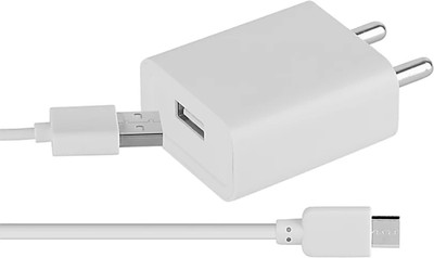 A2 Gold 10 W 2.4 A Wall Charger for Mobile with Detachable Cable(White, Cable Included)