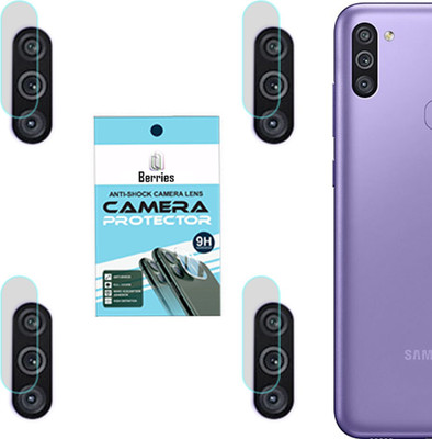 BERRIES Back Camera Lens Glass Protector for SAMSUNG GALAXY M11(Pack of: 4)