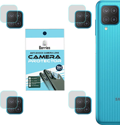 BERRIES Back Camera Lens Glass Protector for SAMSUNG GALAXY M12 [Unbreakable Polycarbonate Material](Pack of: 4)