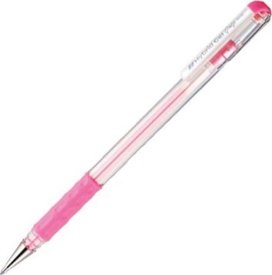 PENTEL Hybrid Gel Grip Gel Pen(Pack of 3, Ink Color - Pink)