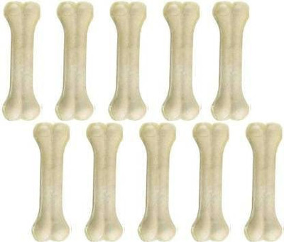 Puppy buddy Pet treat & Digestible Calcium Bone 4 inch Chicken Dog Chew(270 g, Pack of 10)