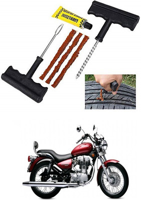 PRTEK Tubeless Bike Tire Repair Kit – Fix and Plug Flat Bicycle Tubeless Tire Punctures Fast, Includes Reamer, Insertion Tool,Tire Strip Plugs for Mountain Road Bike Cycling A61 Tubeless Tyre Puncture Repair Kit