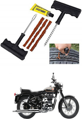 PRTEK Tubeless Bike Tire Repair Kit – Fix and Plug Flat Bicycle Tubeless Tire Punctures Fast, Includes Reamer, Insertion Tool,Tire Strip Plugs for Mountain Road Bike Cycling A23 Tubeless Tyre Puncture Repair Kit