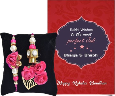 Chandrika Pearls Lumba, Rakhi, Greeting Card  Set(Greeting Card, lumba rakhi)