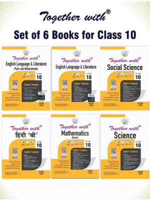Together With Hindi B, English Language And Literature+Pullout Worksheet, Mathematics (Basic), Science And Social Science Study Material For Class 10 (Set Of 6 Books)(Paperback, Rachna Sagar) Together With Hindi B, English Language And Literature+Pullout Worksheet, Mathematics (Basic), Science And Social Science Study Material For Class 10 (Set Of 6 Books)(Paperback, Rachna Sagar)