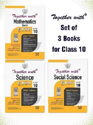 Together With Mathematics (Basic), Science And Social Science Study Material For Class 10 (Set Of 3 Books)(Paperback, Rachna Sagar)