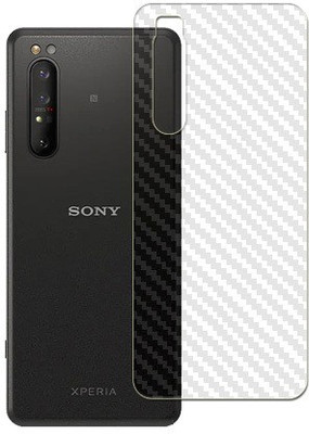 ARBAN SONY XPERIA PRO Back Carbon Fiber Skin Tempered Glass Guard Mobile Skin(Transparent)