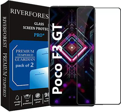 RiverForest Edge To Edge Tempered Glass for Poco F3 GT(Pack of 2)