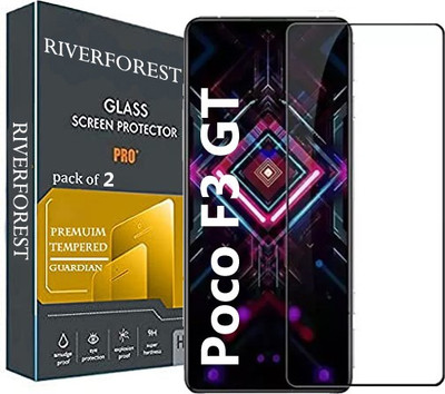 RiverForest Edge To Edge Tempered Glass for Poco F3 GT(Pack of 2)