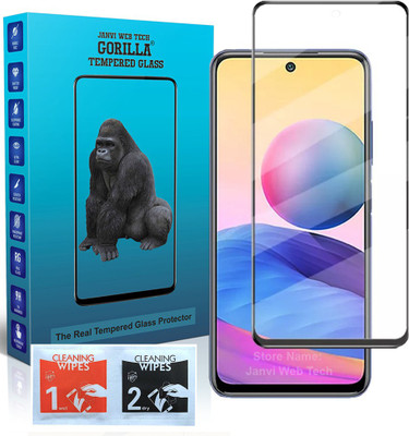 Janvi Web Tech Gorilla Tempered Glass Guard for Redmi Note 10T 5G(Pack of 1)
