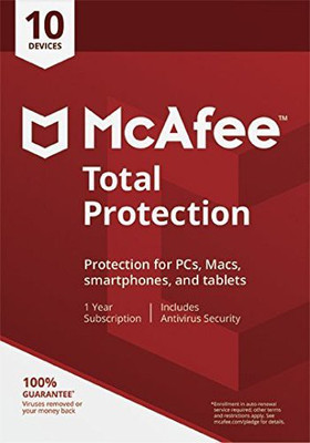 McAfee Total Security 10 User 1 Year(CD/DVD)