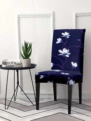 Cortina Polyester 1 Seater Chair Floral Cover(Pack of 1 Blue)