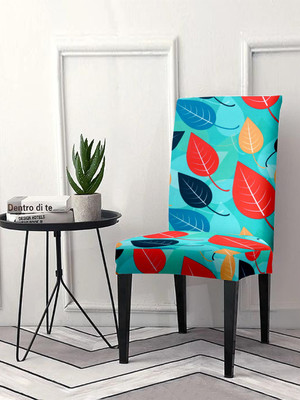 Cortina Polyester 1 Seater Chair Floral Cover(Pack of 1 Blue)