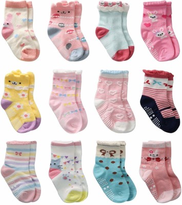 Baby Needs Baby Boys & Baby Girls Ankle Length, Low Cut, Peds/Footie/No-Show(Pack of 6)