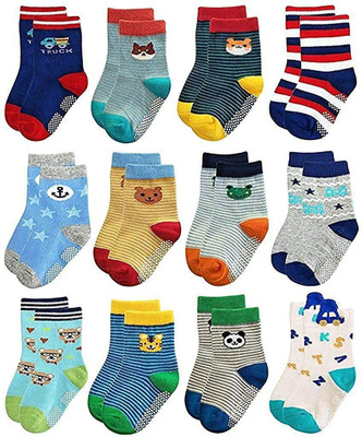 SMILEY APPU CLOTHING Baby Boys & Baby Girls Self Design Ankle Length(Pack of 6)