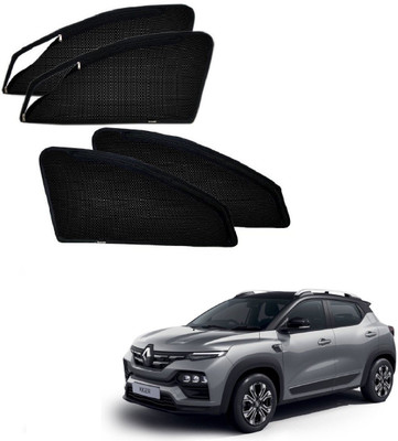 AuTO ADDiCT Side Window Sun Shade For Renault Kiger(Black)