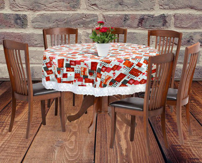 Casanest Printed 8 Seater Table Cover(Multicolor, PVC)