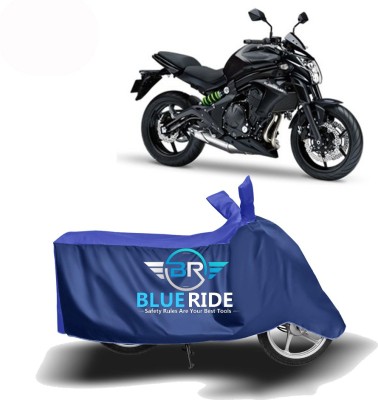 BLUERIDE Two Wheeler Cover for Kawasaki(ER 6N, Blue)